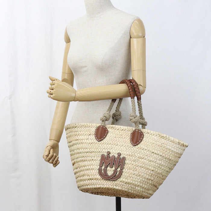 MIUMIU  Straw Bag Tote bag 5BG206 2DDH F0A5T Basket bag straw / Wicker Women