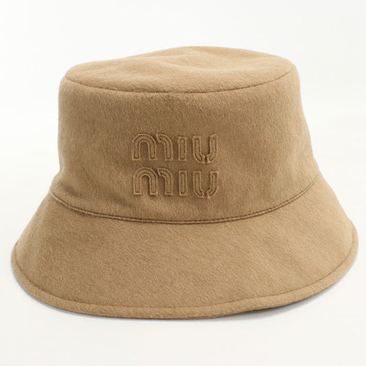 MIUMIU  Bucket hat 5HC196 2CP1 hat / Camel 100% Unisex