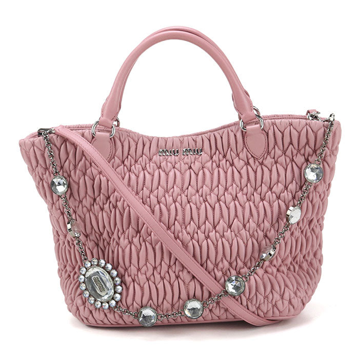MIUMIU  2WAY Materasse Tote bag leather Women