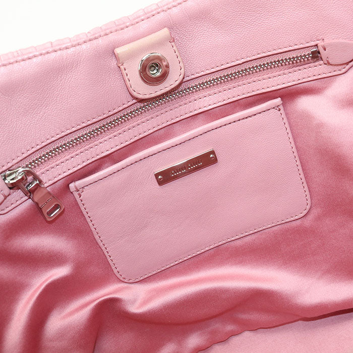 MIUMIU  2WAY Materasse Tote bag leather Women