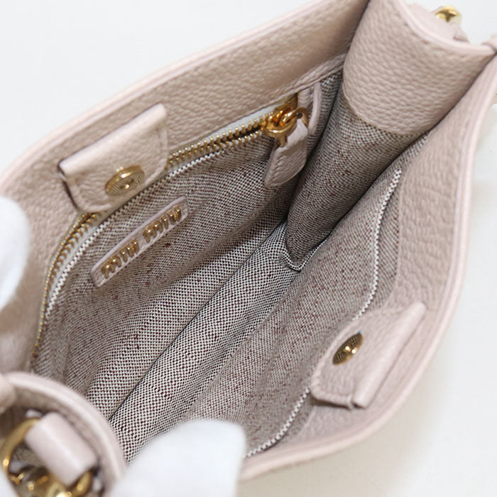 MIUMIU  Vitterodino 5BC137 Diagonal shoulder bag leather Women