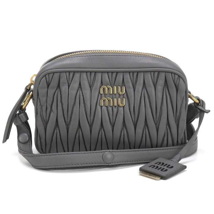 MIUMIU  Materasse 5BH118 Diagonal shoulder bag leather Women