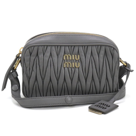 MIUMIU  Materasse 5BH118 Diagonal shoulder bag leather Women