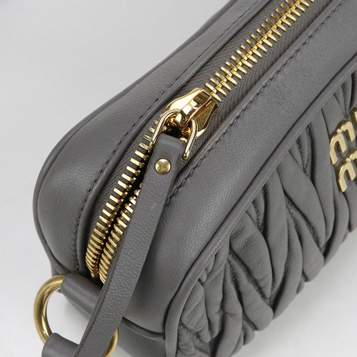 MIUMIU  Materasse 5BH118 Diagonal shoulder bag leather Women