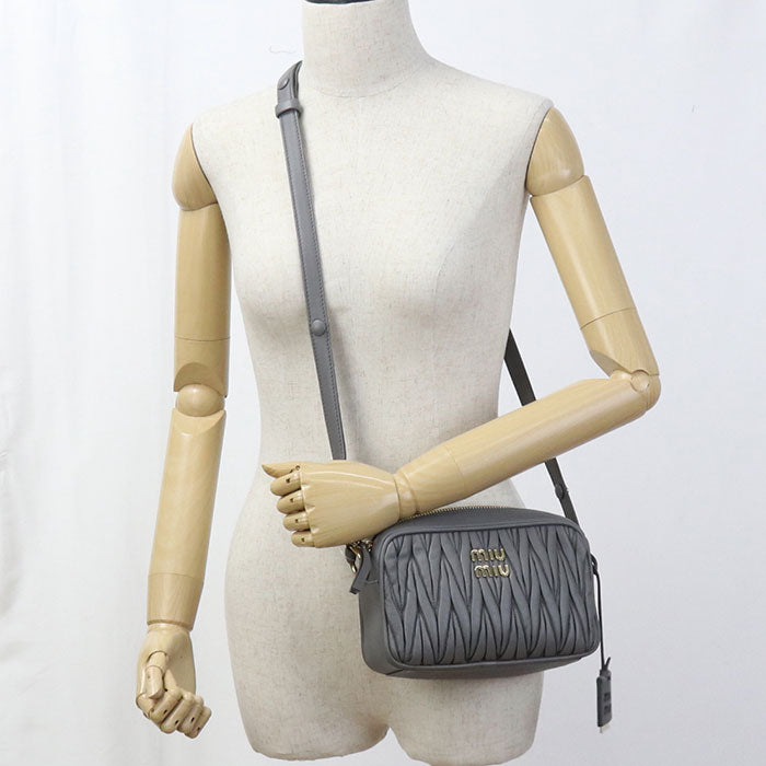 MIUMIU  Materasse 5BH118 Diagonal shoulder bag leather Women