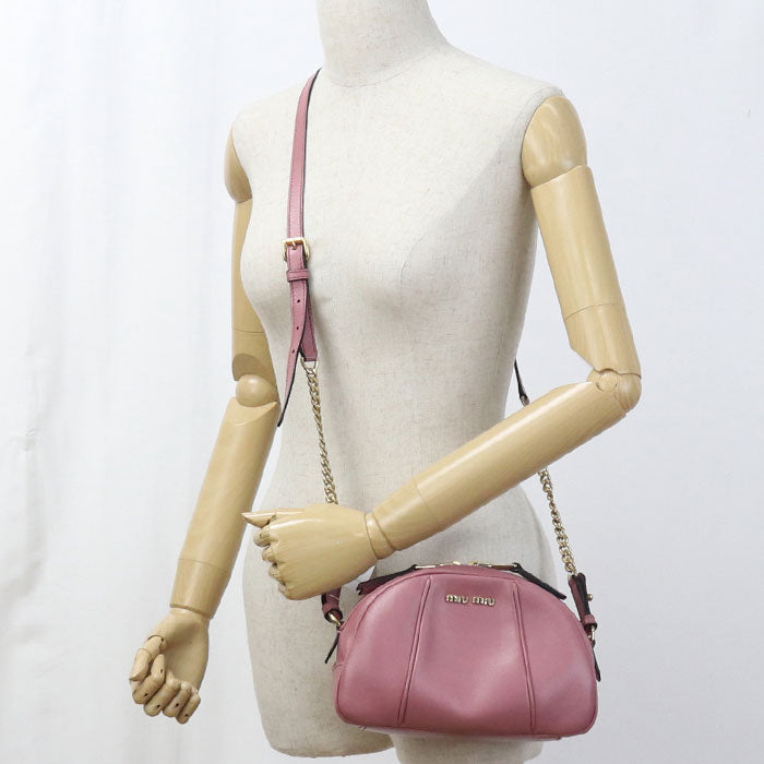 MIUMIU  Chain 5BH142 Diagonal shoulder bag Calfskin Women