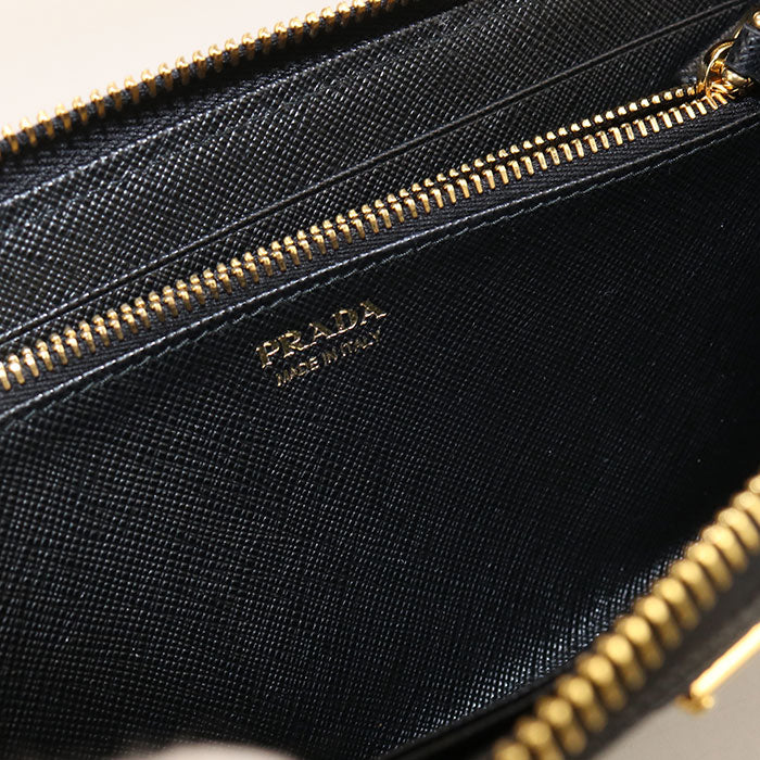 PRADA zip around long wallet saffiano triangle 1ML506 2DMI F0002 PurseZip Around Nylon Women