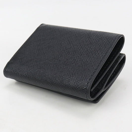 PRADA Saffiano Triangle Wallet Tri-fold wallet / Safiano leather Women