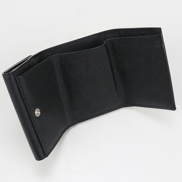 PRADA Saffiano Triangle Wallet Tri-fold wallet / Safiano leather Women