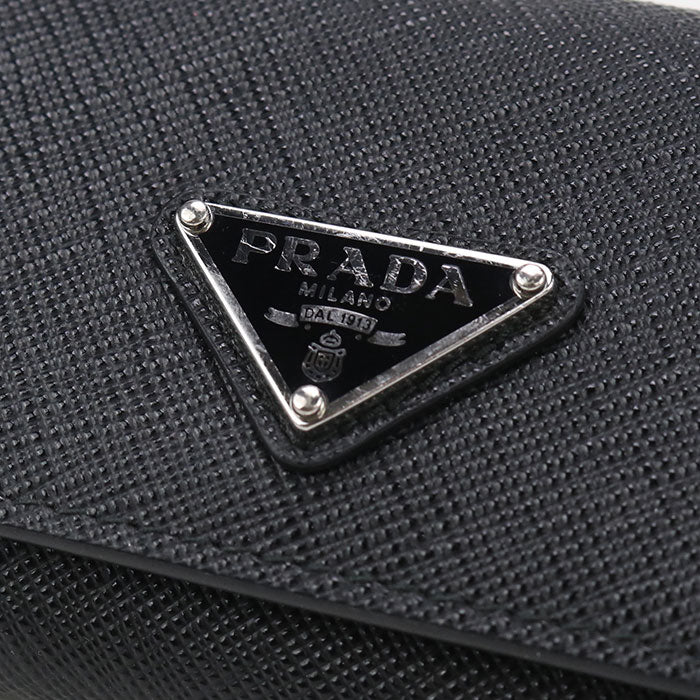 PRADA Saffiano Triangle Wallet Tri-fold wallet / Safiano leather Women