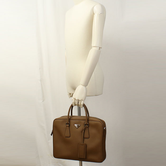 PRADA 2WAY Briefcase / Safiano leather Men