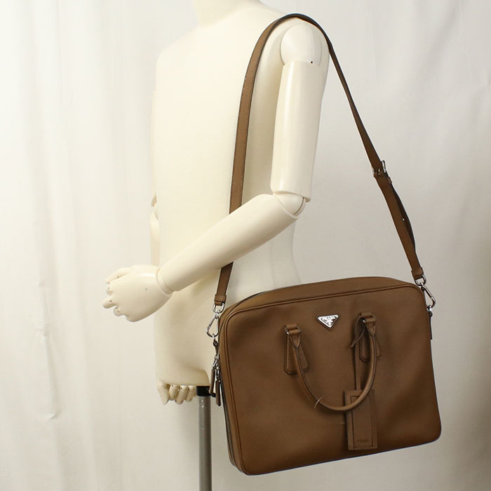 PRADA 2WAY Briefcase / Safiano leather Men