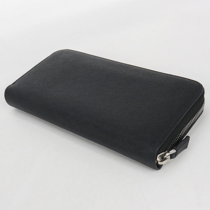 PRADA zip around long wallet Safiano leather PurseZip Around leather Men