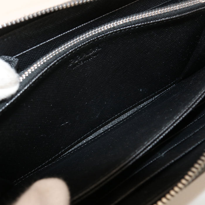 PRADA zip around long wallet Safiano leather PurseZip Around leather Men