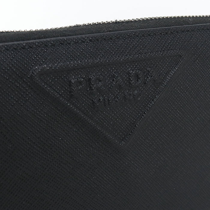 PRADA zip around long wallet Safiano leather PurseZip Around leather Men