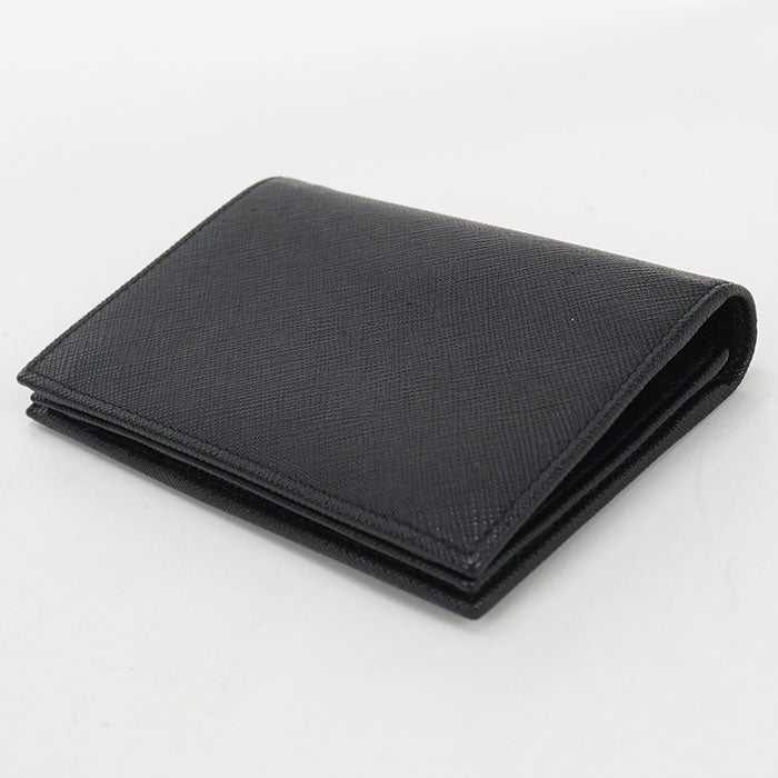 PRADA Saffiano leather wallet Folded wallet leather Women