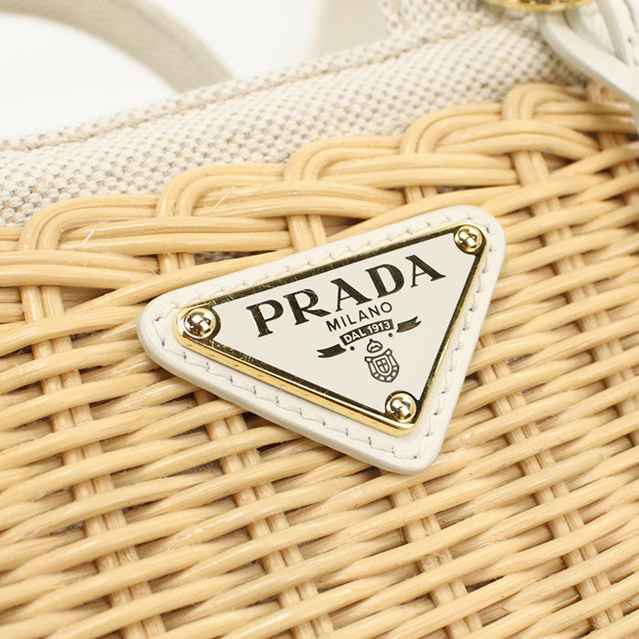 PRADA 2WAY 1BG469 2CYG F0N86 Basket bag Rattan Women