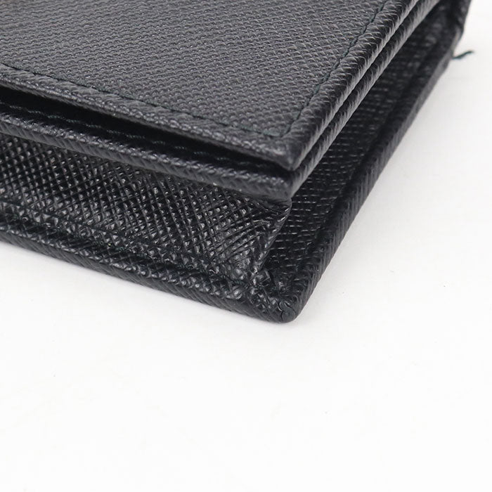 PRADA Safiano leather name card holder Calfskin Women's