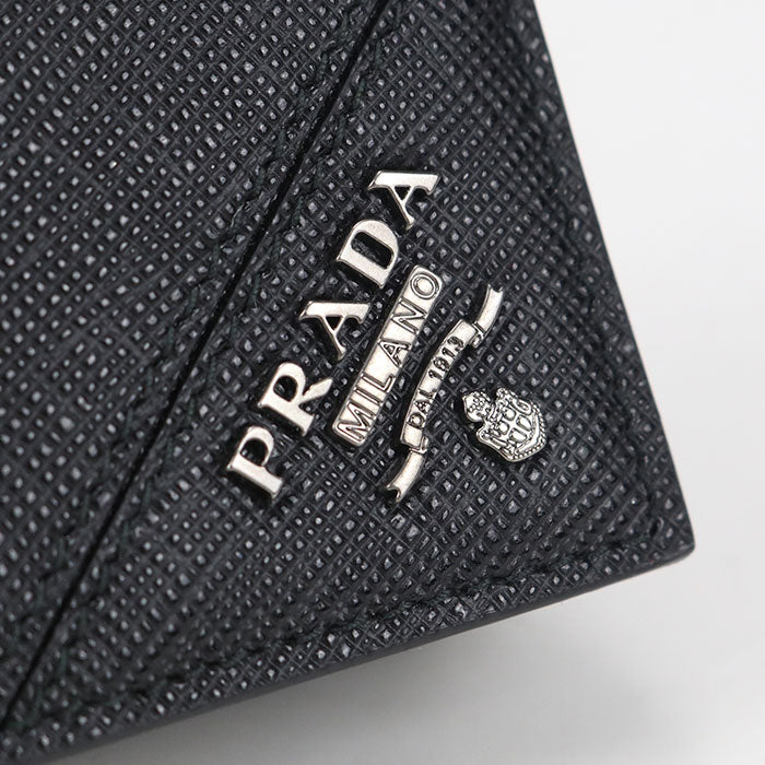 PRADA Safiano leather name card holder Calfskin Men's