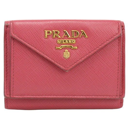 PRADA Saffiano leather wallet 38000 PR80365 Three fold wallet leather / Saffiano leather wallet Women