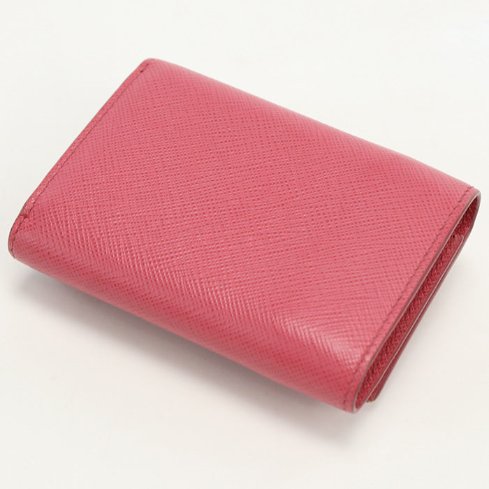 PRADA Saffiano leather wallet 38000 PR80365 Three fold wallet leather / Saffiano leather wallet Women