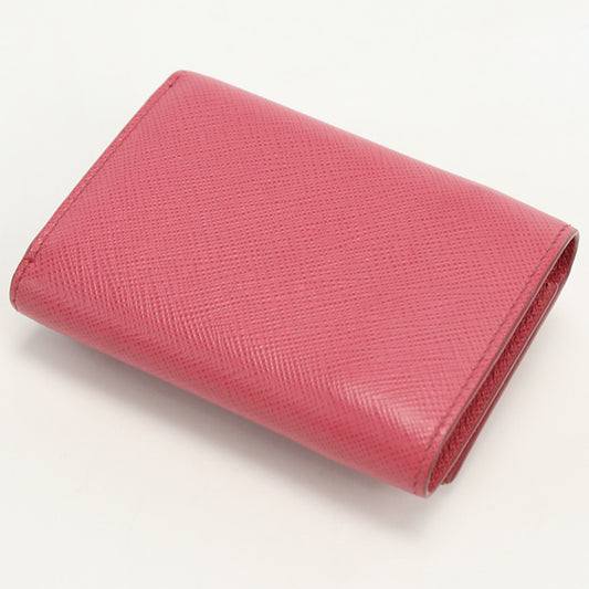 PRADA Saffiano leather wallet 38000 PR80365 Three fold wallet leather / Saffiano leather wallet Women