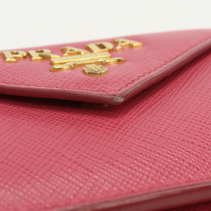 PRADA Saffiano leather wallet 38000 PR80365 Three fold wallet leather / Saffiano leather wallet Women