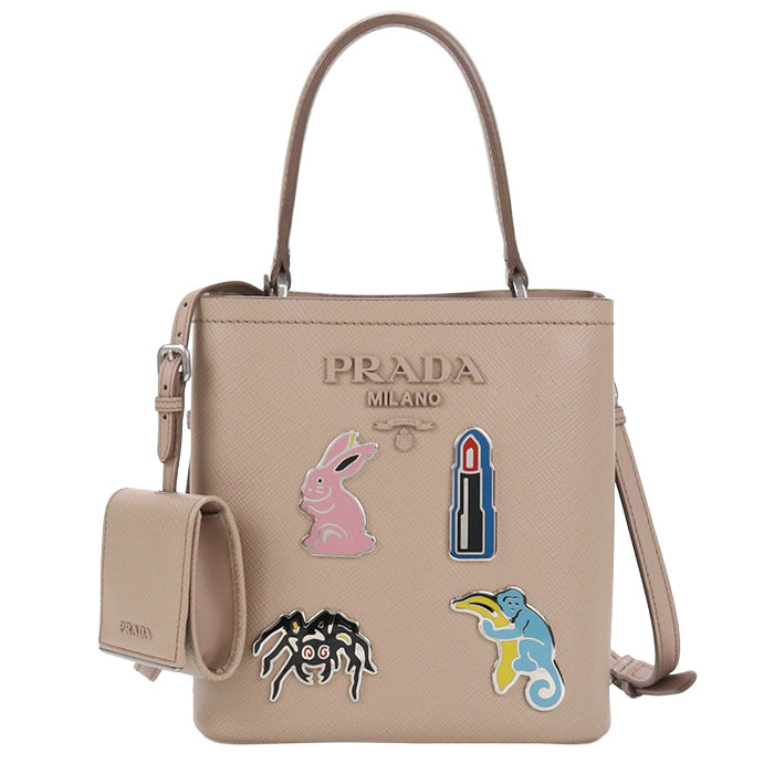PRADA 1BA217 2ERX F0236 Handbag / Safiano leather Women