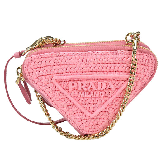 PRADA Crochet Mini Pouch PR88074 Shoulder bag Raffia / Crochet Mini Pouch Women