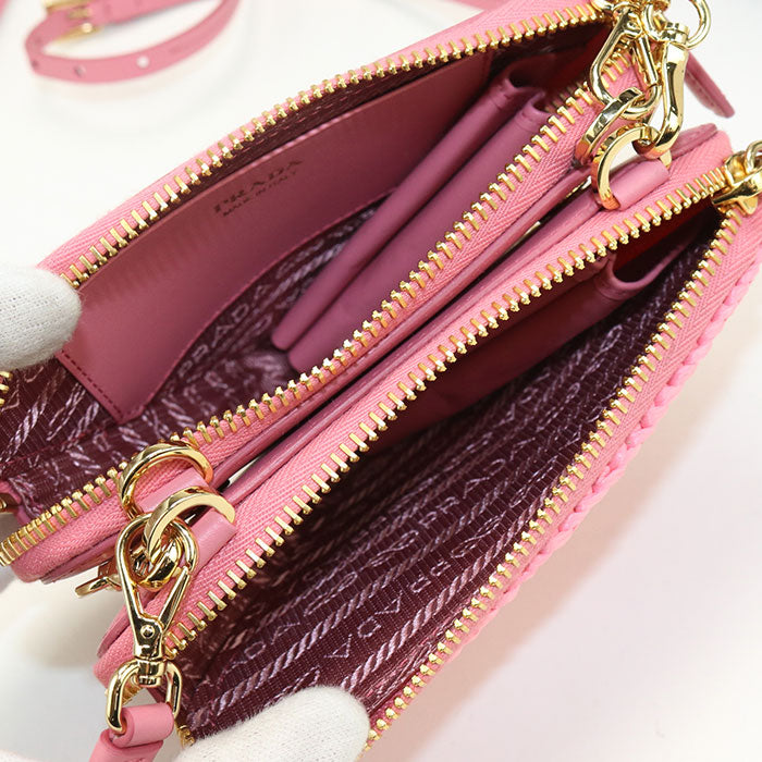 PRADA Crochet Mini Pouch PR88074 Shoulder bag Raffia / Crochet Mini Pouch Women