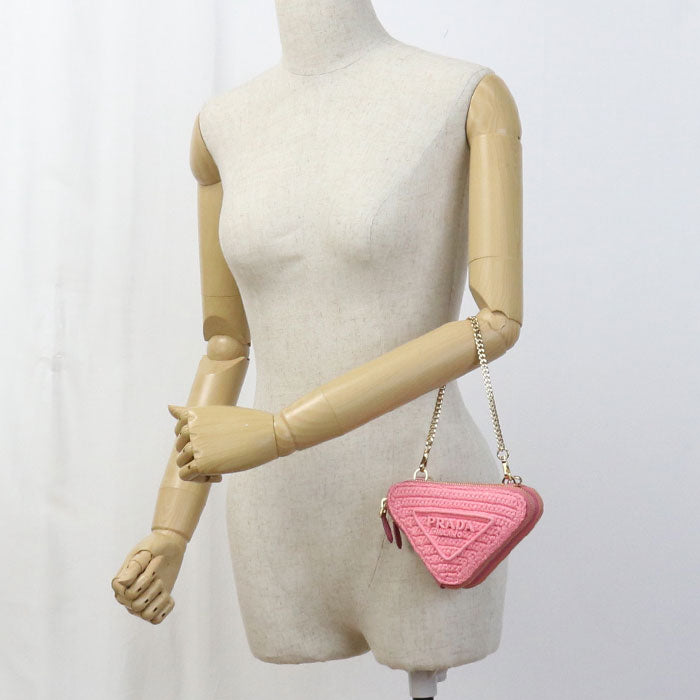 PRADA Crochet Mini Pouch PR88074 Shoulder bag Raffia / Crochet Mini Pouch Women