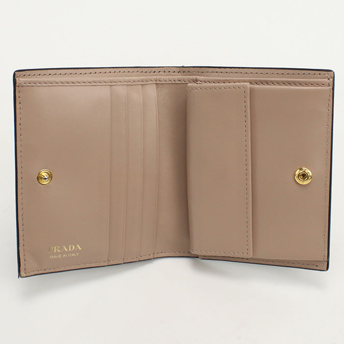 PRADA Leather wallet PR88389 Folded wallet leather / Leather wallet Women