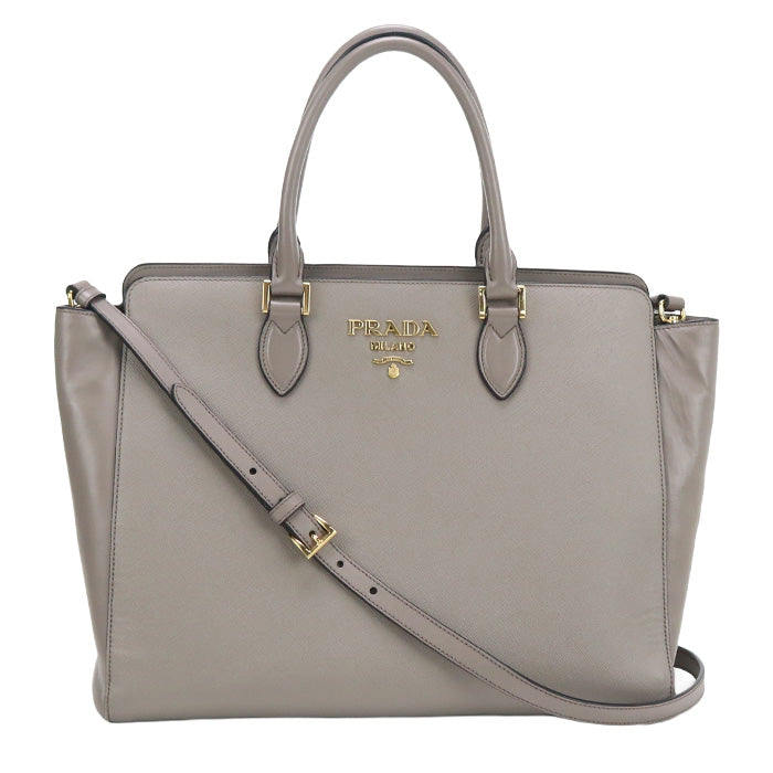 PRADA 2WAY PR90036 Tote bag leather / 2WAYTote bag Women