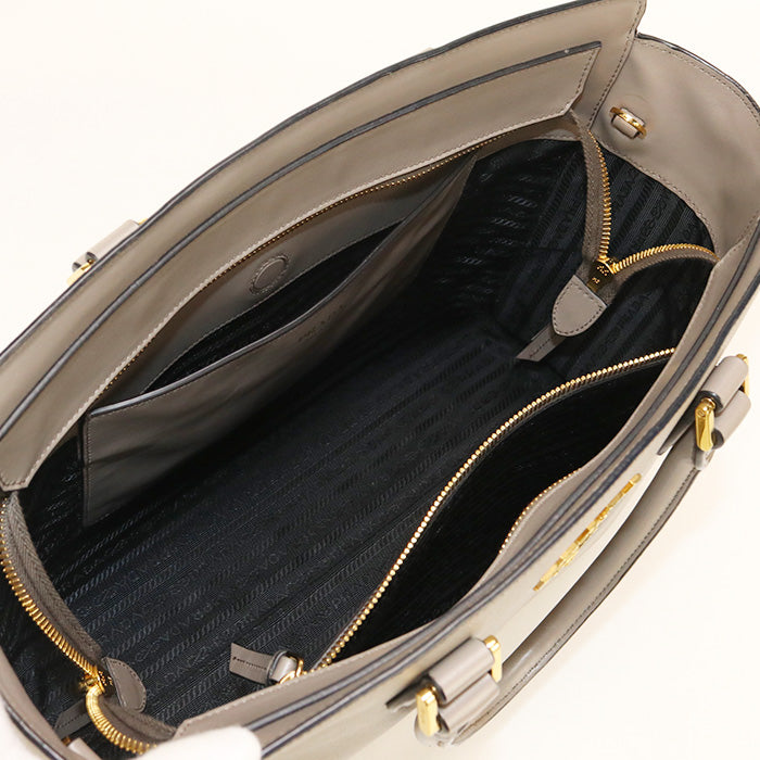 PRADA 2WAY PR90036 Tote bag leather / 2WAYTote bag Women