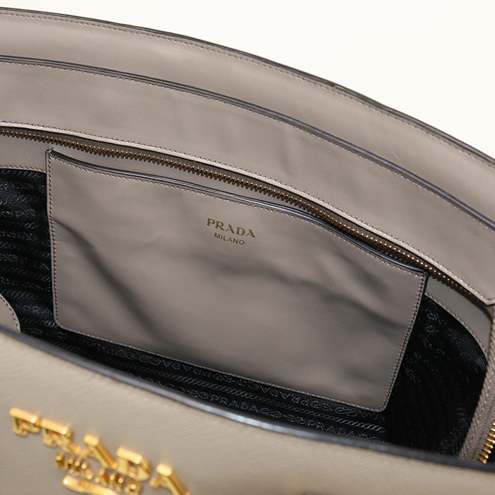 PRADA 2WAY PR90036 Tote bag leather / 2WAYTote bag Women