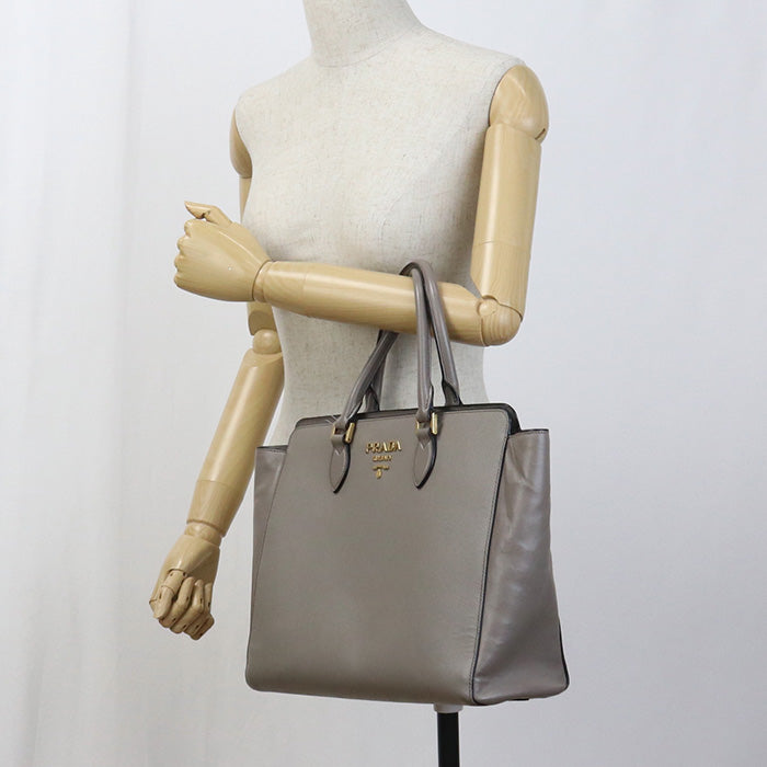 PRADA 2WAY PR90036 Tote bag leather / 2WAYTote bag Women