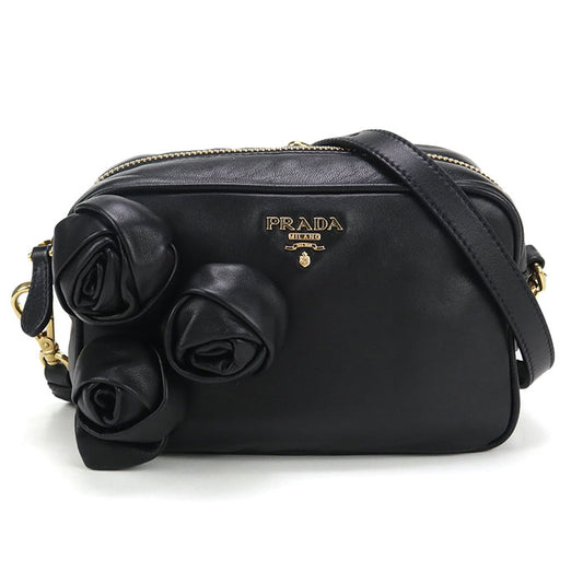 PRADA BP0166 UHG F0002 Diagonal shoulder bag leather Women
