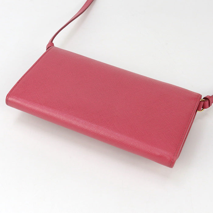 PRADA Shoulder wallet 1M1437 Chain wallet / Safiano leather Women