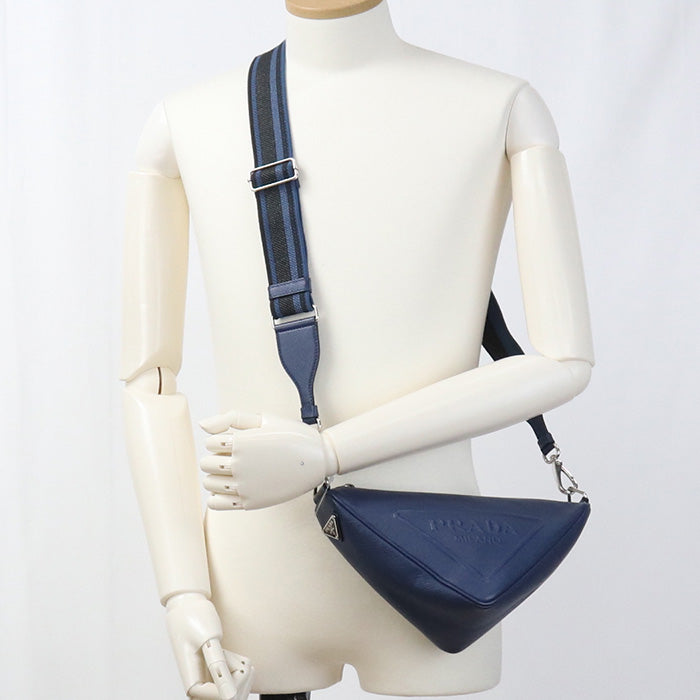 PRADA Triangle 2VH155 Diagonal shoulder bag leather Men