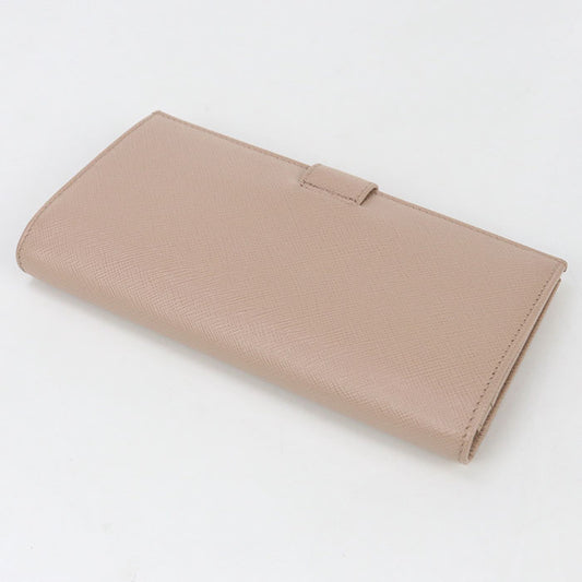 PRADA PR93636 Long wallet with double fold coin purse / Saffiano leather wallet Women