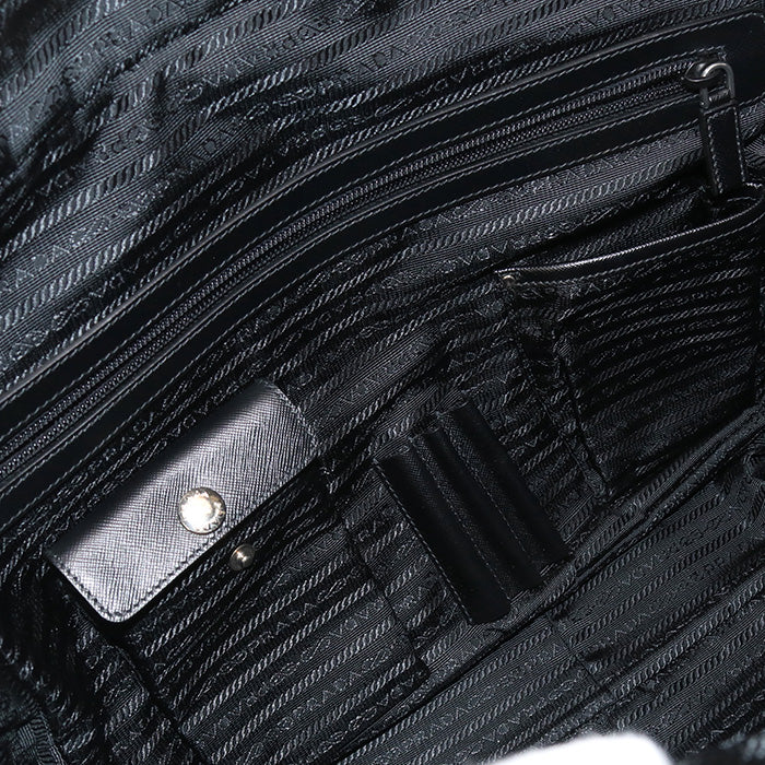 PRADA Business bag VA0702 Briefcase Nylon / Safiano leather Men