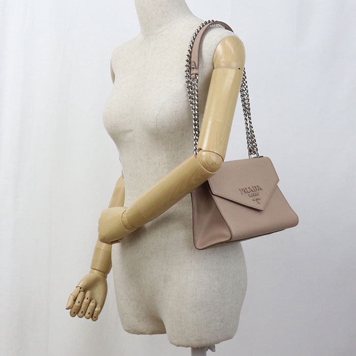 PRADA Chain Safiano leather 1BD127 2ERX F0ORK Shoulder bag leather Women