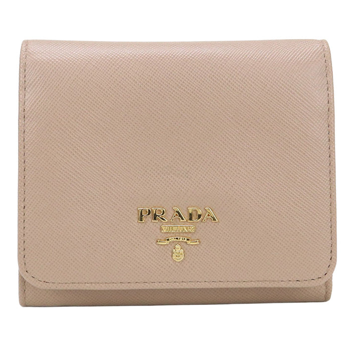 PRADA PR94389 Three fold wallet / Saffiano leather wallet Women