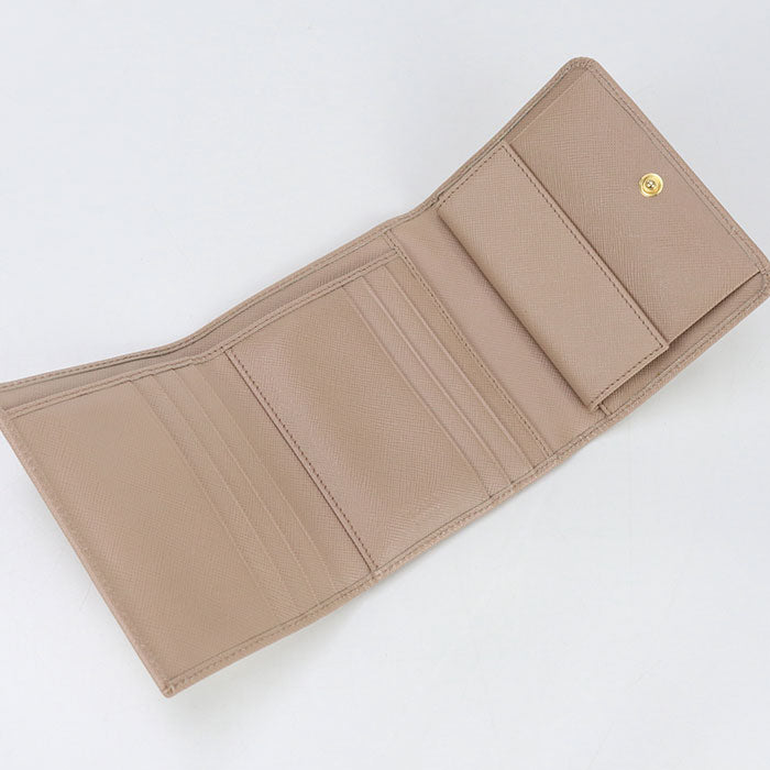 PRADA PR94389 Three fold wallet / Saffiano leather wallet Women