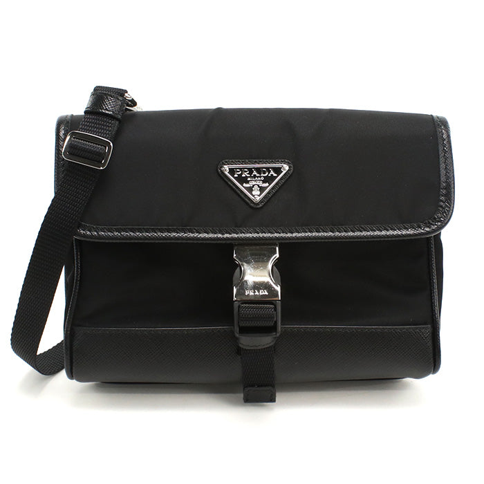 PRADA 2ZH108 Diagonal shoulder bag Nylon / Safiano leather Men