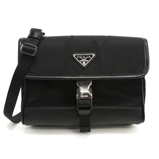 PRADA 2ZH108 Diagonal shoulder bag Nylon / Safiano leather Men