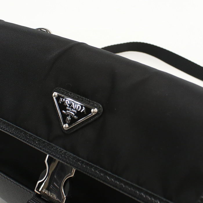 PRADA 2ZH108 Diagonal shoulder bag Nylon / Safiano leather Men