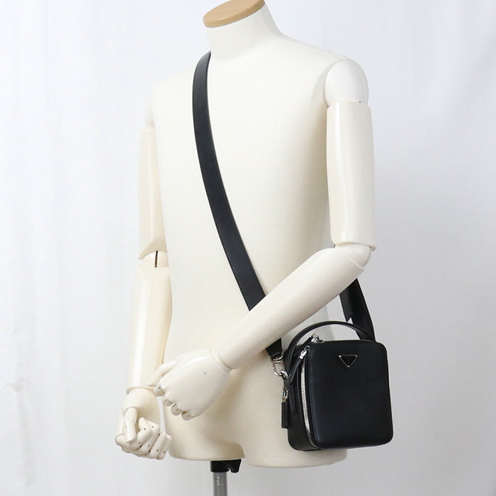 PRADA 2WAY Safiano leather PR95076 Handbag leather / 2WAY handbag Men