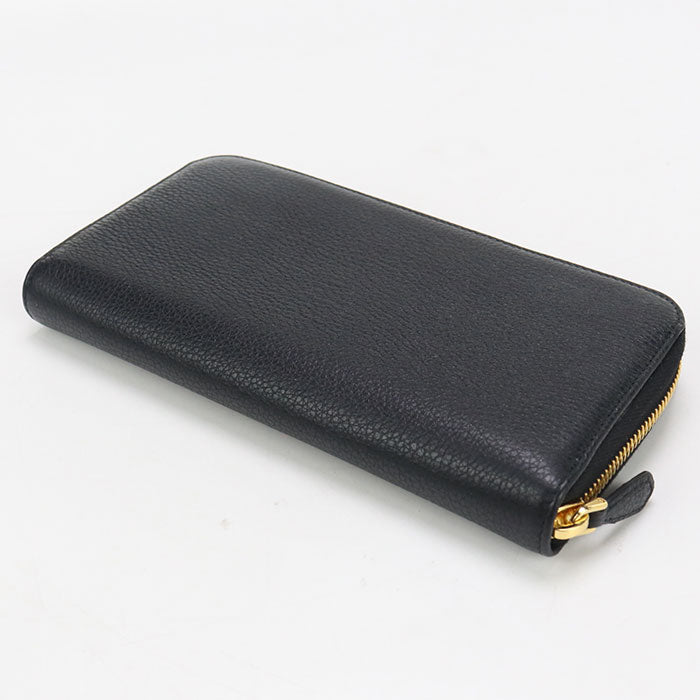 PRADA Zip around Vittello leather PR95198 PurseZip Around leather / zip around long wallet Women