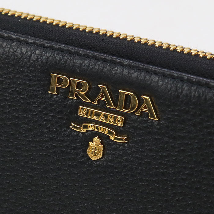 PRADA Zip around Vittello leather PR95198 PurseZip Around leather / zip around long wallet Women
